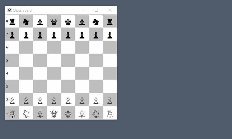 Chess Game Using Racket's Pasteboard