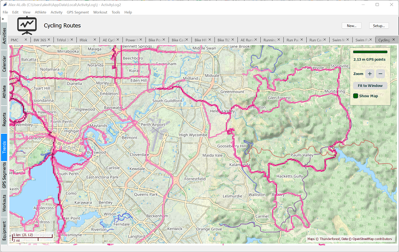 Interatctive HeatMaps in ActivityLog2